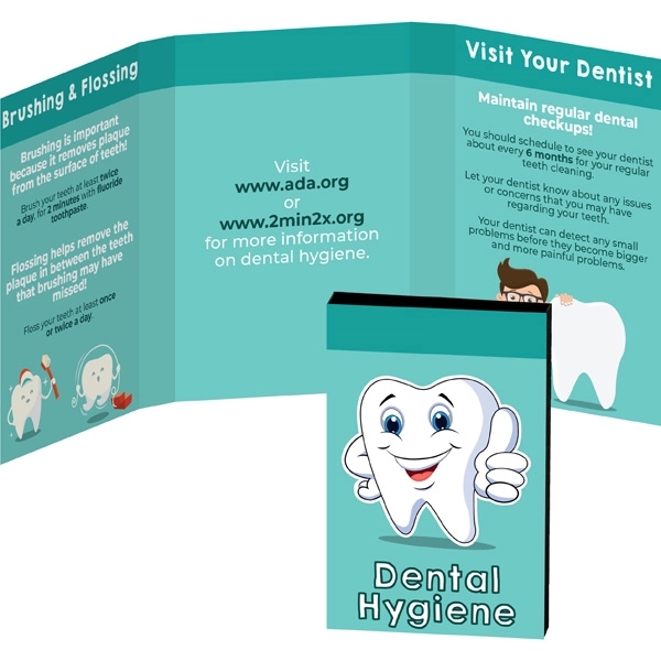 Awareness Tek Booklet w/Tooth shaped Dental Floss Keychain - Image 5
