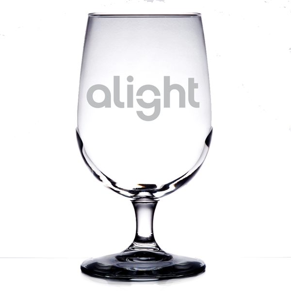 Etched Libbey Vina 7513 Goblet Glass - 16 oz