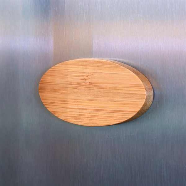 Lux ECO Bamboo Oval Magnet - Image 4