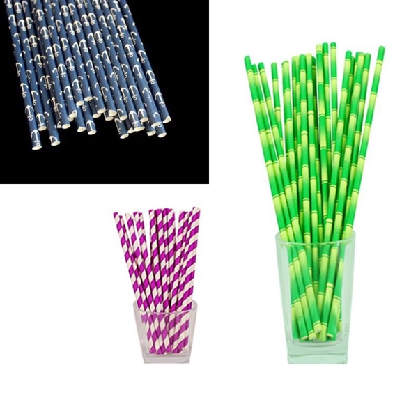 Custom Biodegradable Imprint Paper Drinking Straw - Image 36