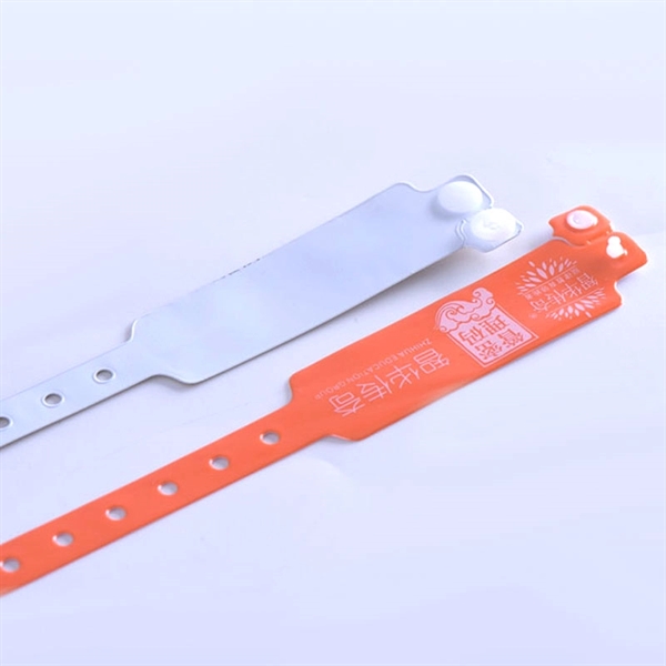 Custom Waterproof Disposable Vinyl PVC Identify Wristband - Image 2