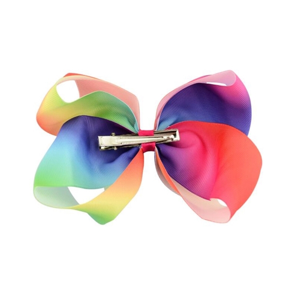 Colorful Rainbow Butterfly Hair Tie For Girls - Image 2