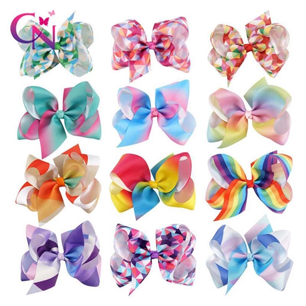 Colorful Rainbow Butterfly Hair Tie For Girls - Image 3