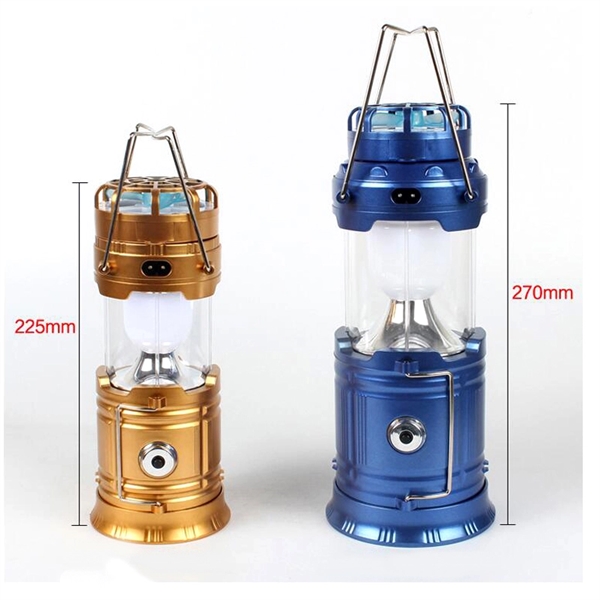 Led Hand Lamp Rechargeable Collapsible Solar Camping Lantern - Image 5