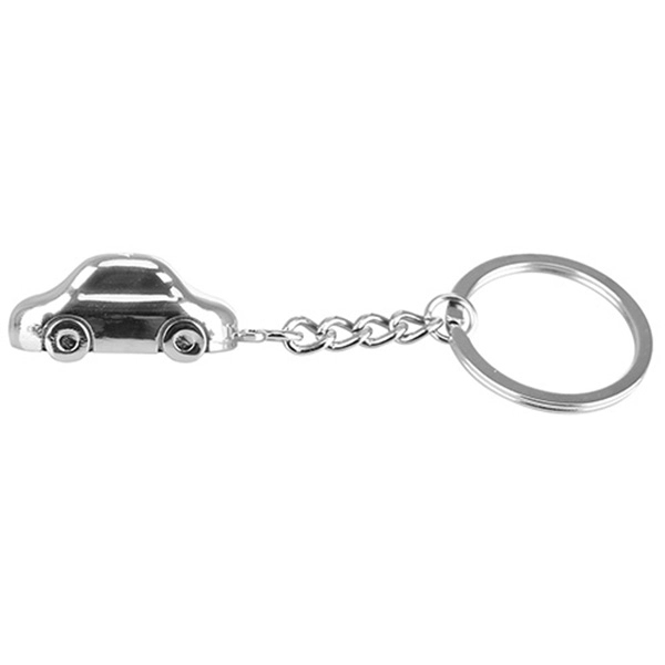 Sedan Shaped Metal Key Ring - Image 2