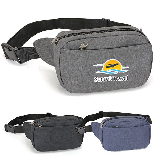 Rounded Dual Pocket Fanny Pack - Image 1