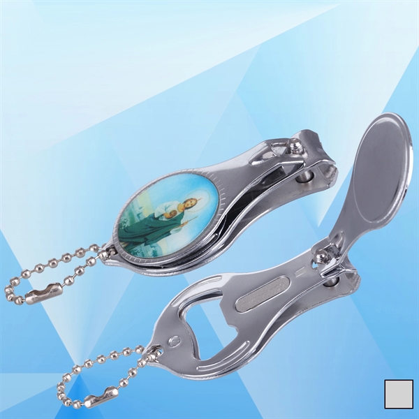Metal Nail Clippers w/ Bottle Opener - Image 1