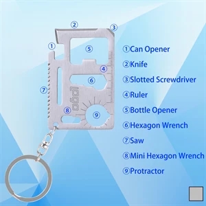 Multifunctional Saber Card w/ Key Ring