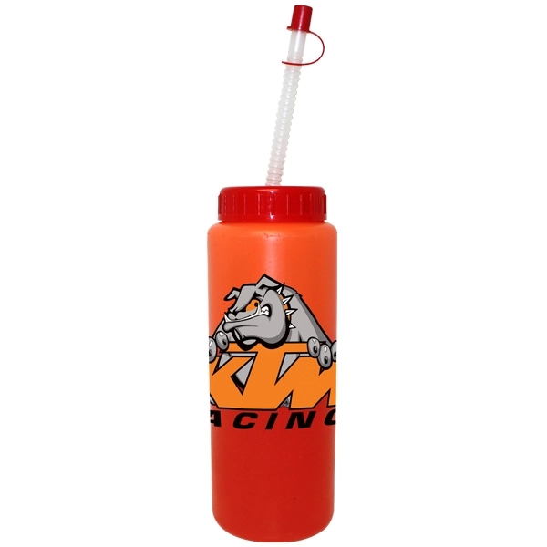 32 oz. Mood Sports Bottle With Flexible Straw, Full Color Di - Image 16