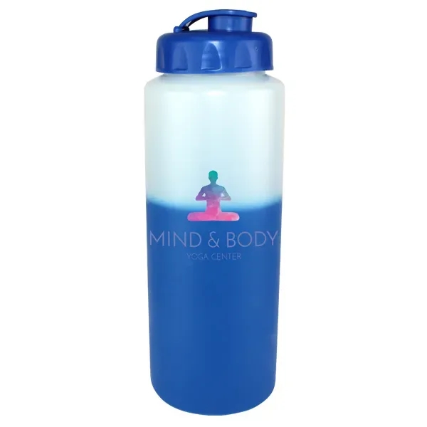 32oz. Mood Sports Bottle with Flip Top Cap, Full Color Digit - Image 3