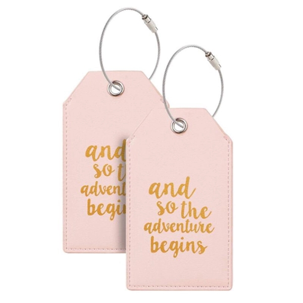 Leather Luggage Tag Or Bag Tag With Privacy Cover - Image 11