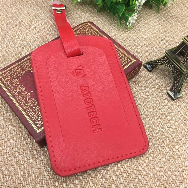 Cheap Leather Luggage Tag Or Bag Tag With Privacy Cover - Image 9