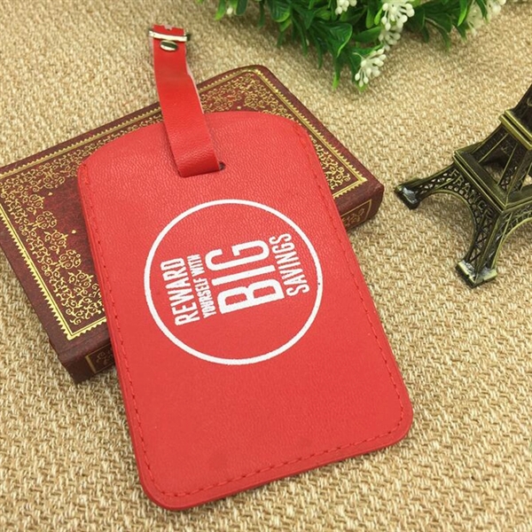 Cheap Leather Luggage Tag Or Bag Tag With Privacy Cover - Image 12