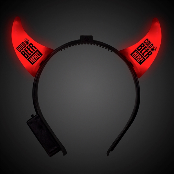 Light Up Red Devil Horn Headboppers - Image 4
