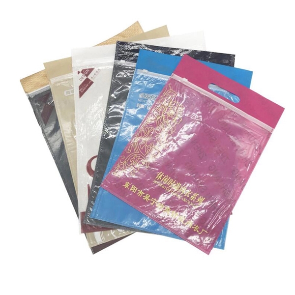 Custom Plastic Non Woven Clothes Packaging Bag With Zipper - Image 12