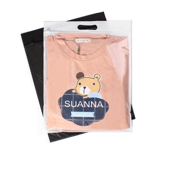 Custom Plastic Non Woven Clothes Packaging Bag With Zipper - Image 14