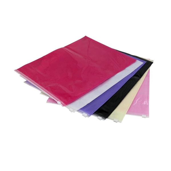 Custom Plastic Non Woven Clothes Packaging Bag With Zipper - Image 3