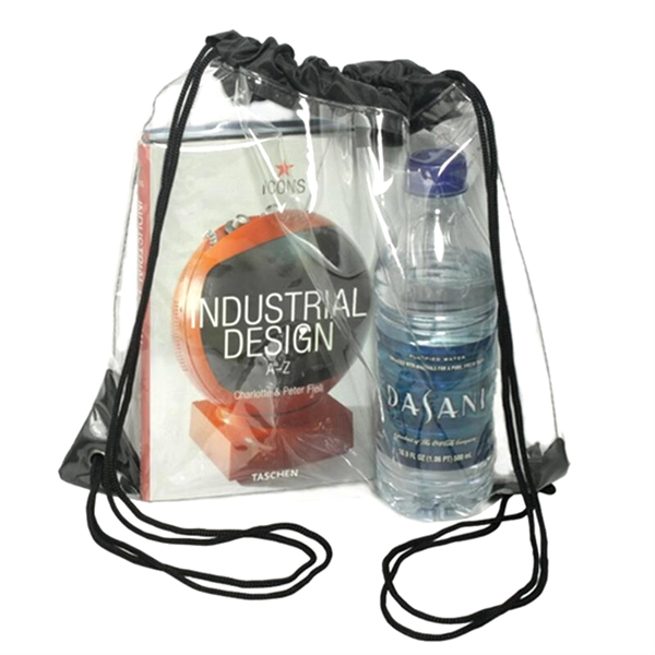 Clear Transparent Beach Or Outdoor Drawstring Backpack  - Image 8