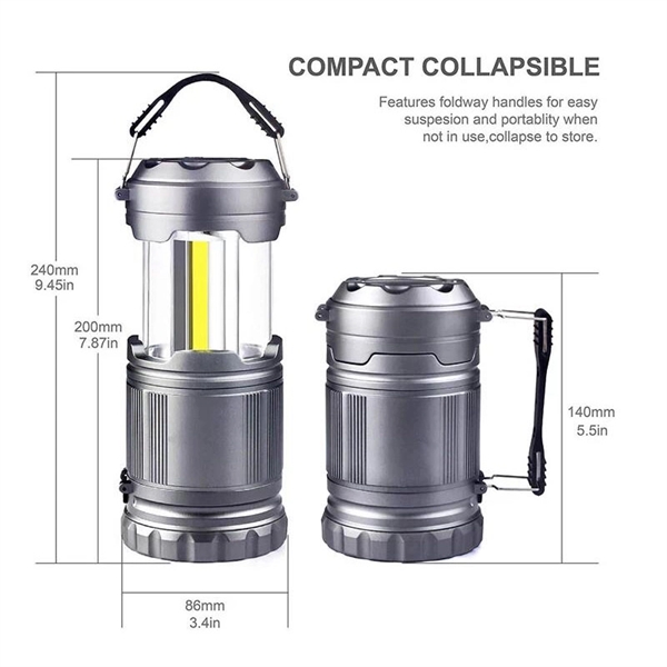 NEW Outdoor Emergency COB LED Camping Flashlight Lantern - Image 10