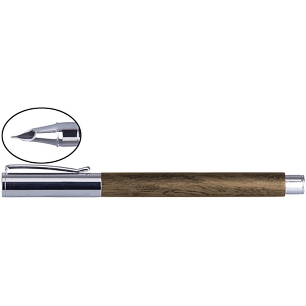 Business Fountain Pen w/ Wooden Barrel - Image 3