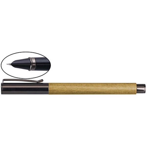 Wooden Fountain Pen w/ Clip Barrel - Image 4