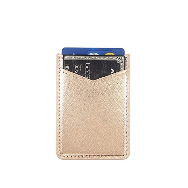 Adhesive Slim Card Holder Stick On Wallet Phone Pocket - Image 4