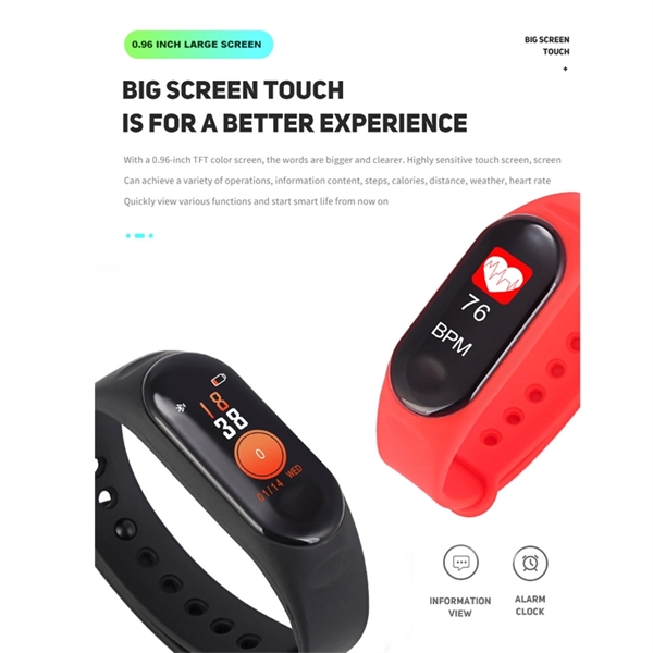 Smart Wristband Fitness Tracker Bracelet Waterproof Watch - Image 4