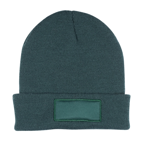 Knit Beanie with Patch - Image 5