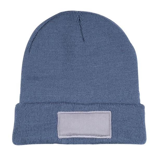 Knit Beanie with Patch - Image 6