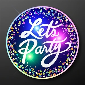 Let's Party Blinky Light Up Pins