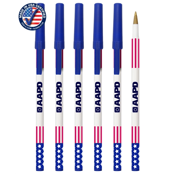 Union Printed, Certified USA Made "Patriotic" Stick Pen - Image 1