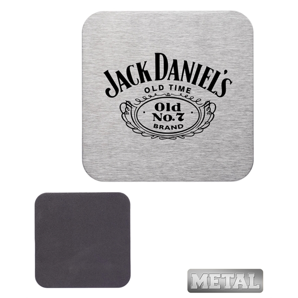 4" Stainless Steel Square Coasters