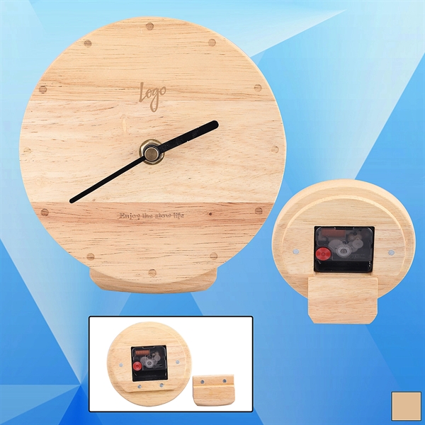 Contracted Wood Clock - Image 1