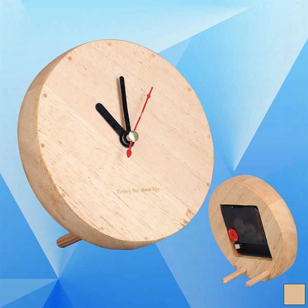 Wooden Desk Clock - Image 1