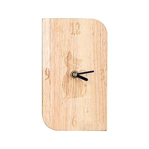 7 1/2'' x 4 1/4'' Wooden Desk Clock - Image 2