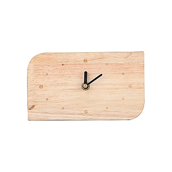 7 1/2'' x 4 1/4'' Wooden Desk Clock - Image 3