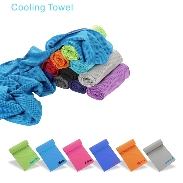 Cooling Towels(32"x 12"), Ice Towel, Microfiber Towel - Image 2