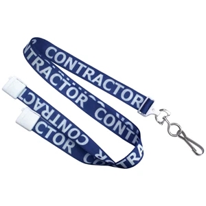 5/8" CONTRACTOR Dye Sublimated Lanyard with Swivel Hook