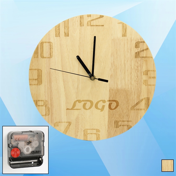 Classic Wooden Wall Clock - Image 1