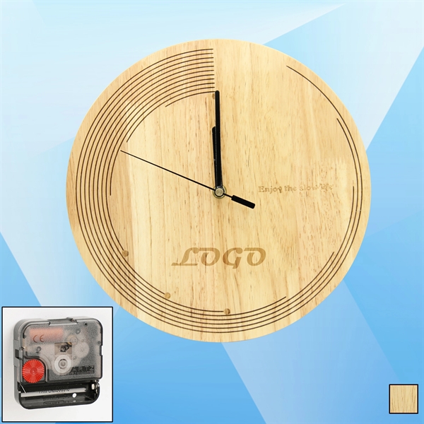 Distinctive Wooden Wall Clock - Image 1