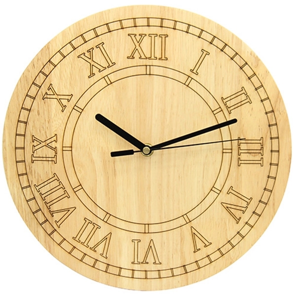 Retro Wooden Wall Clock - Image 2