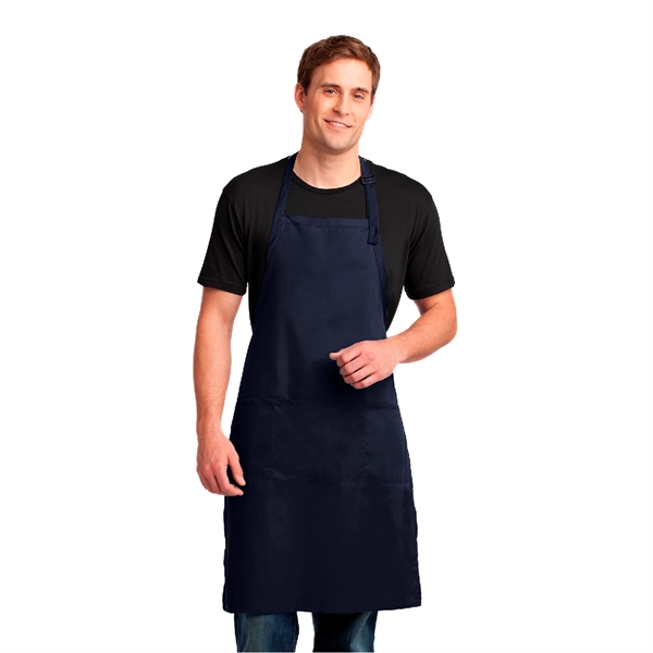 Easy Care Extra Long Bib Apron with Stain Release, Imprinted - Image 9