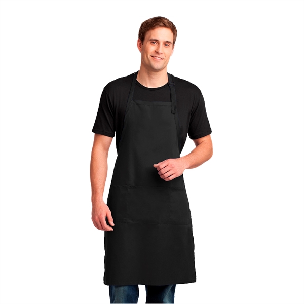 Easy Care Extra Long Bib Apron with Stain Release, Imprinted - Image 11