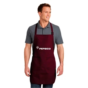 Full-Length Apron with Pocket, Imprinted