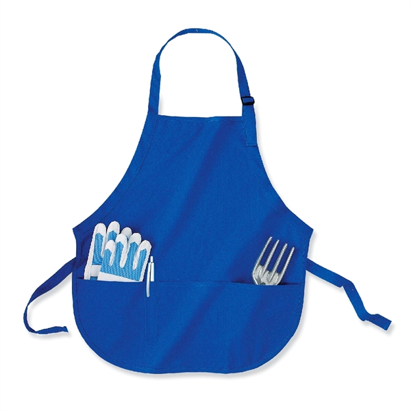 Medium-Length Apron with Pouch Pockets, Imprinted - Image 12