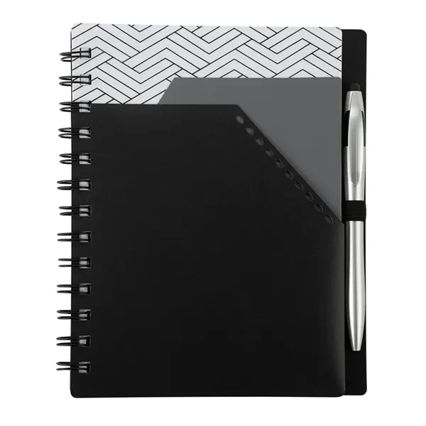 Trapezoid Junior Notebook w/ Stylus Pen - Image 6