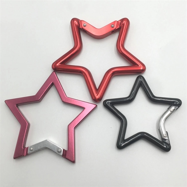 Star Shaped Aluminum Carabiner 5 points