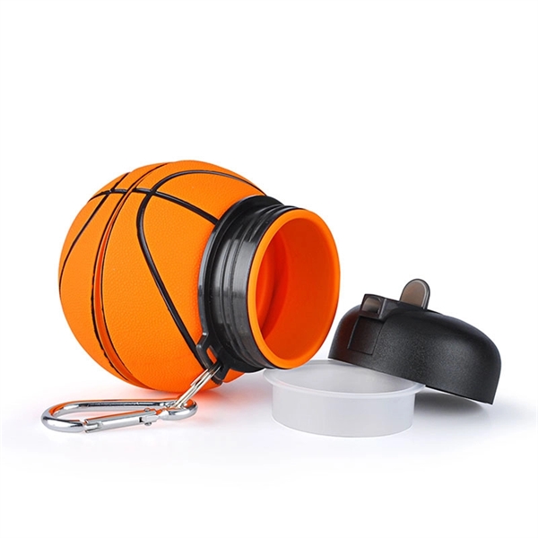 Silicone Sports Water Bottle Collapsible Basketball Cup - Image 6