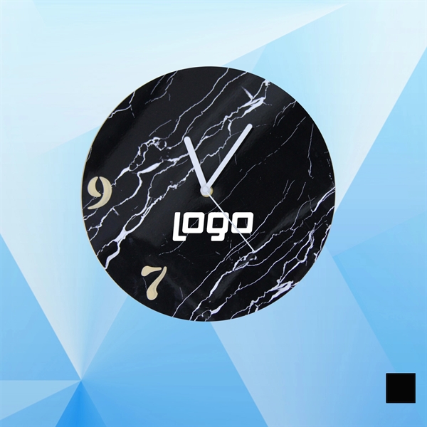 Marble Texture Wall Clock - Image 1