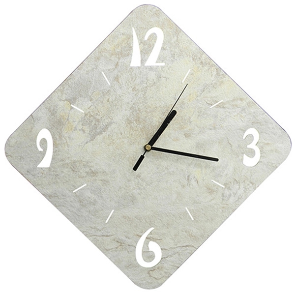 Hollow Out Marble Wall Clock - Image 2